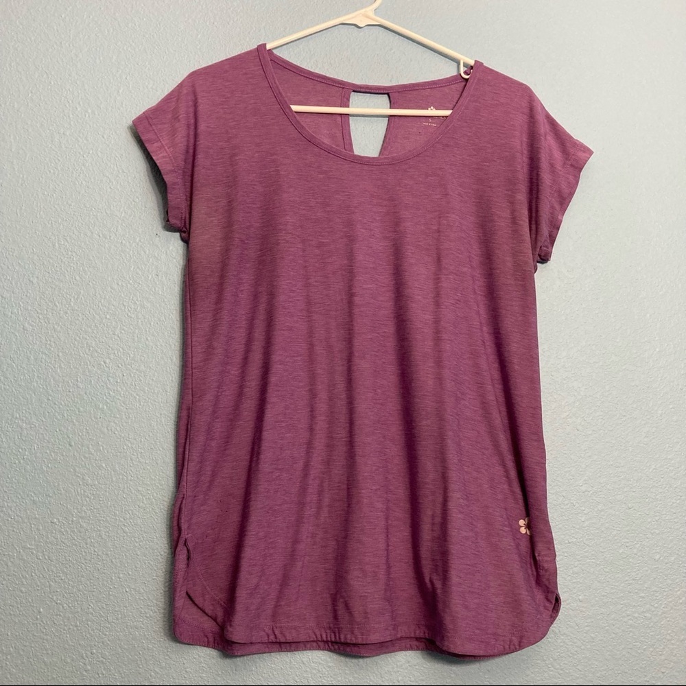 Tuff Athletics Workout Top - Loose Fit - Purple